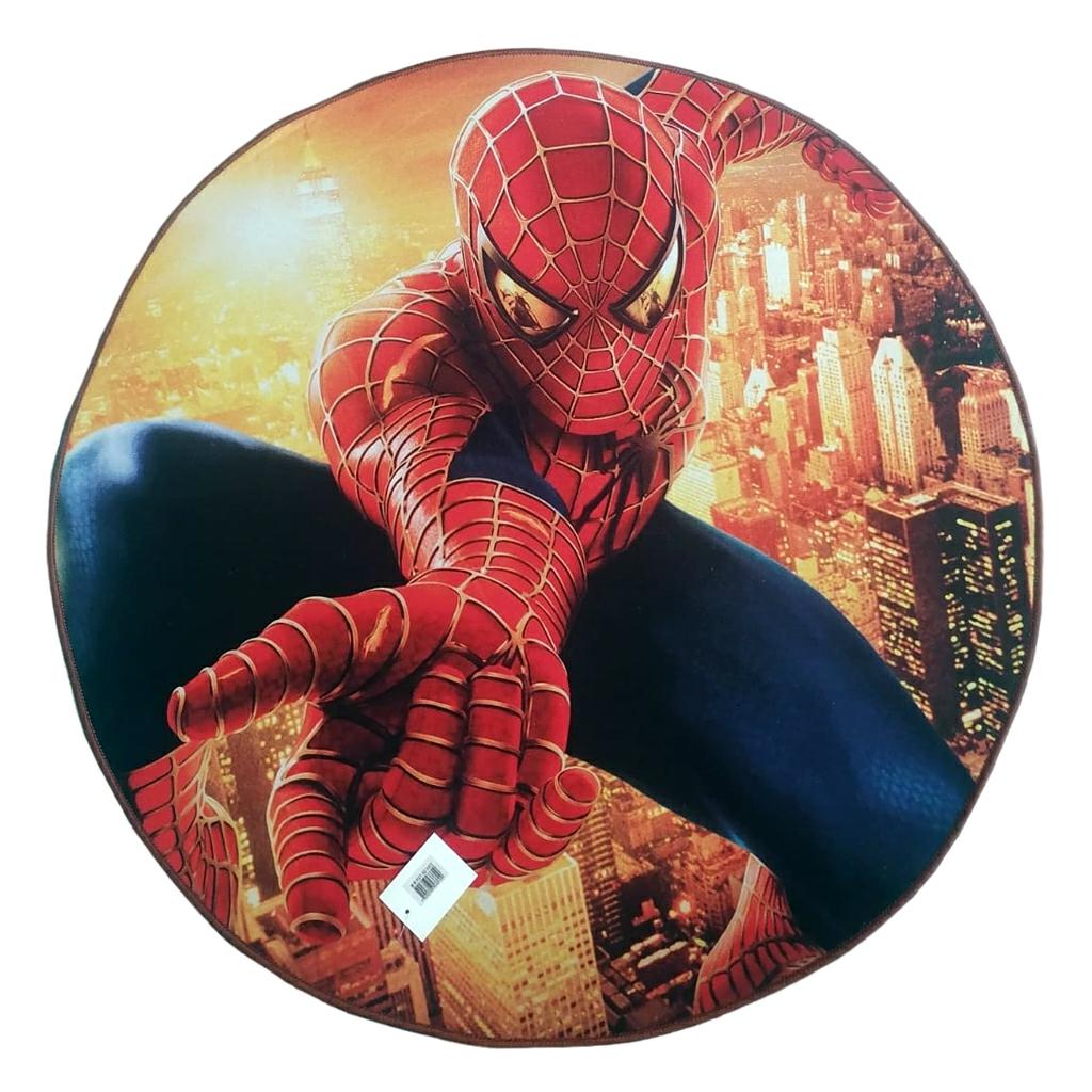 Heikoa - Tapis Spiderman Blanc