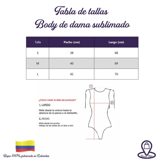 Body sublimado manga corta beige